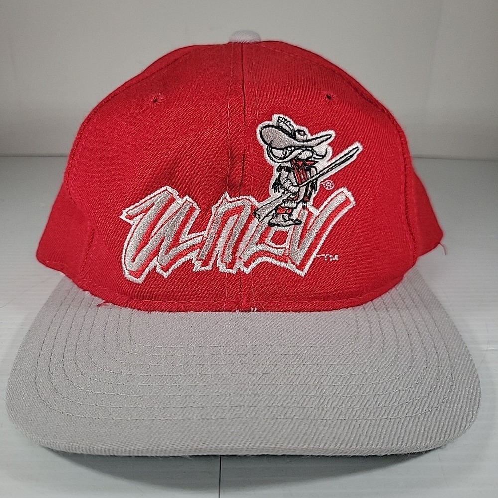 Vtg 90s UNLV Runnin Rebels The Game Snapback Cap NCAA Larry Johnson Wool Rare